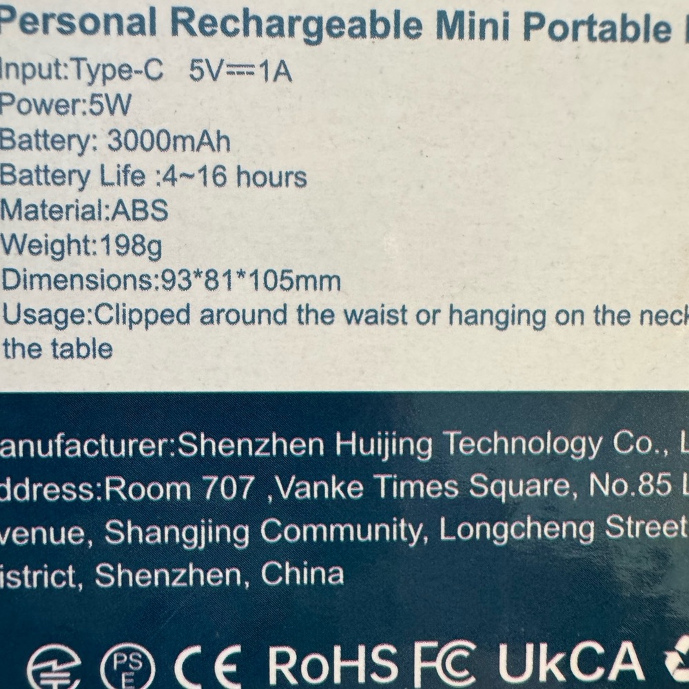 Portable Mini Fan - Picture 8 of 8